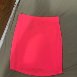 NEON pink pencil skirt
